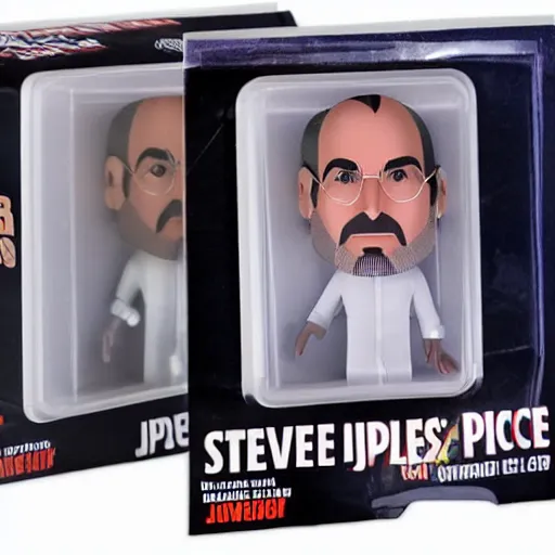 Image similar to steve jobs action figure in blister pack