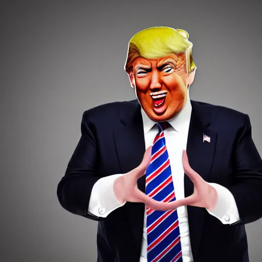 Prompt: Donald Trump as a bozo, realistic, 50mm