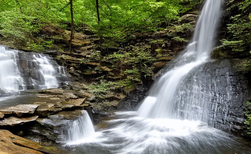 Prompt: waterfall in gatlinburg, tn