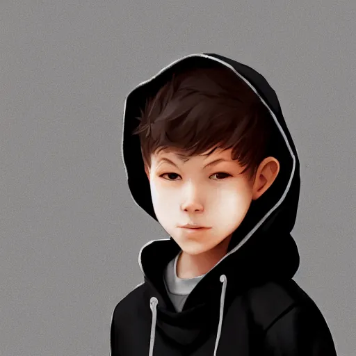 Image similar to boy wearing black hoodie, by Stanley Artgerm Lau, WLOP, Rossdraws, James Jean, Andrei Riabovitchev, Marc Simonetti, Yoshitaka Amano, ArtStation, CGSociety,