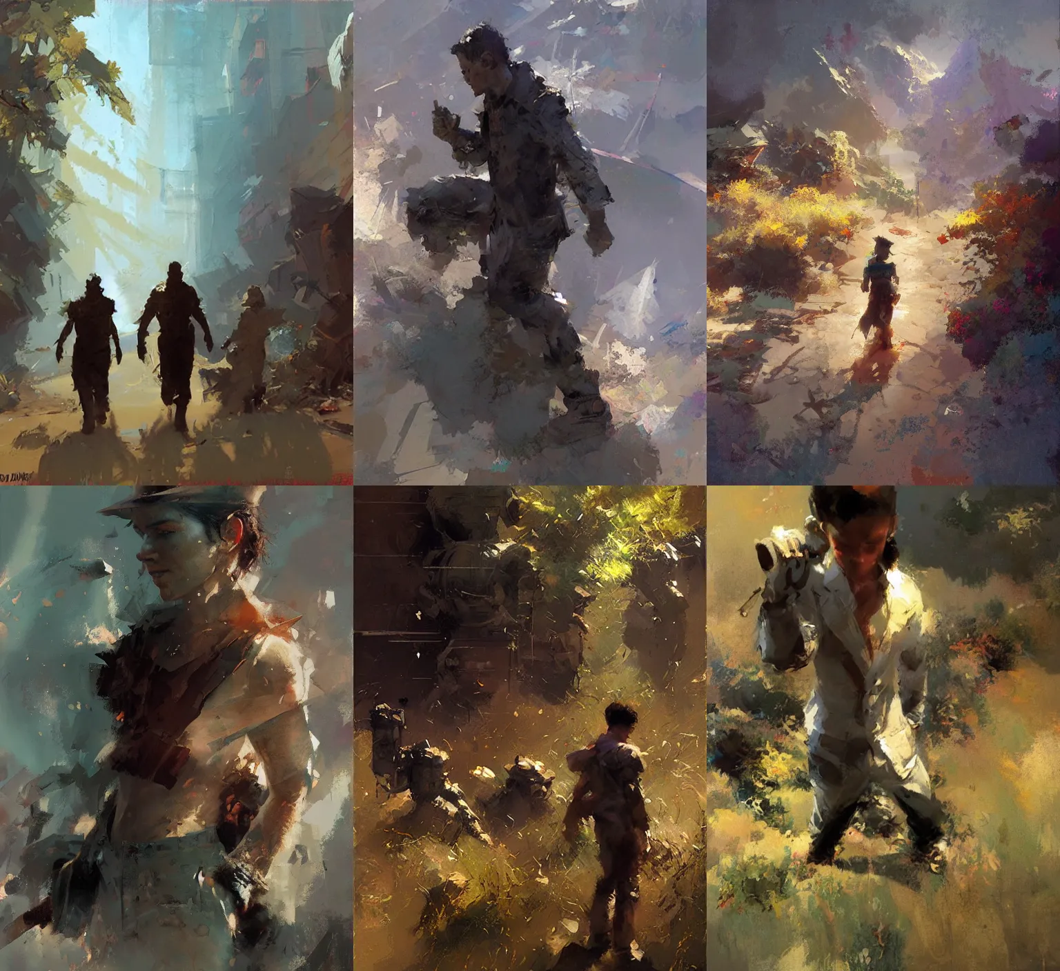 Image similar to artwork by Craig Mullins