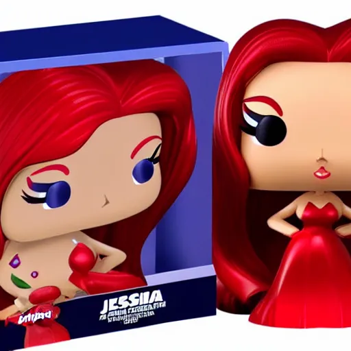 Image similar to jessica rabbit funko - pop