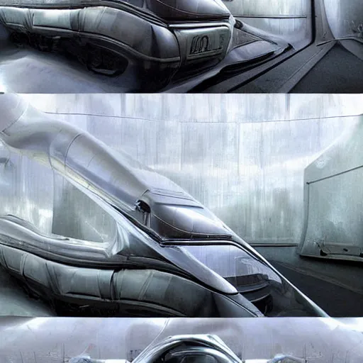 Prompt: sci fi car transport design organic smooth elastic forms 30% of canvas; wall structure on the coronation of napoleon painting 20% of canvas; by Jacques-Louis David, pinterest keyshot product render, cloudy plastic ceramic material shiny gloss water reflections, ultra high detail ultra realism, 4k