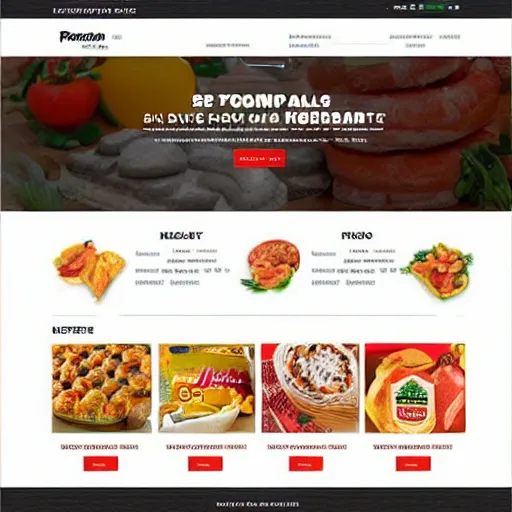 Image similar to frozen food shop website template with responsive design,and simple look