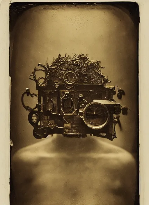 Prompt: old wetplate daguerreotype portrait of the birth of a genius writer, explosion of data fragments, fractal, intricate, elegant, highly detailed, parallax, leica, medium format, subsurface scattering, by jheronimus bosch and greg rutkowski and louis jacques mande daguerre