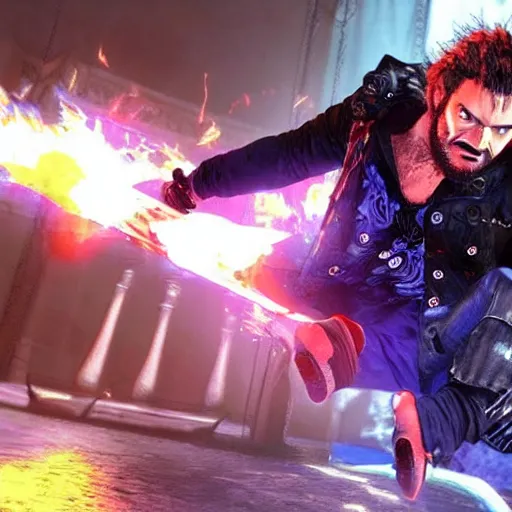 Prompt: bam margera, as a character in tekken