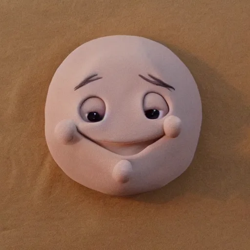 Prompt: cute clay cartoon face expressions