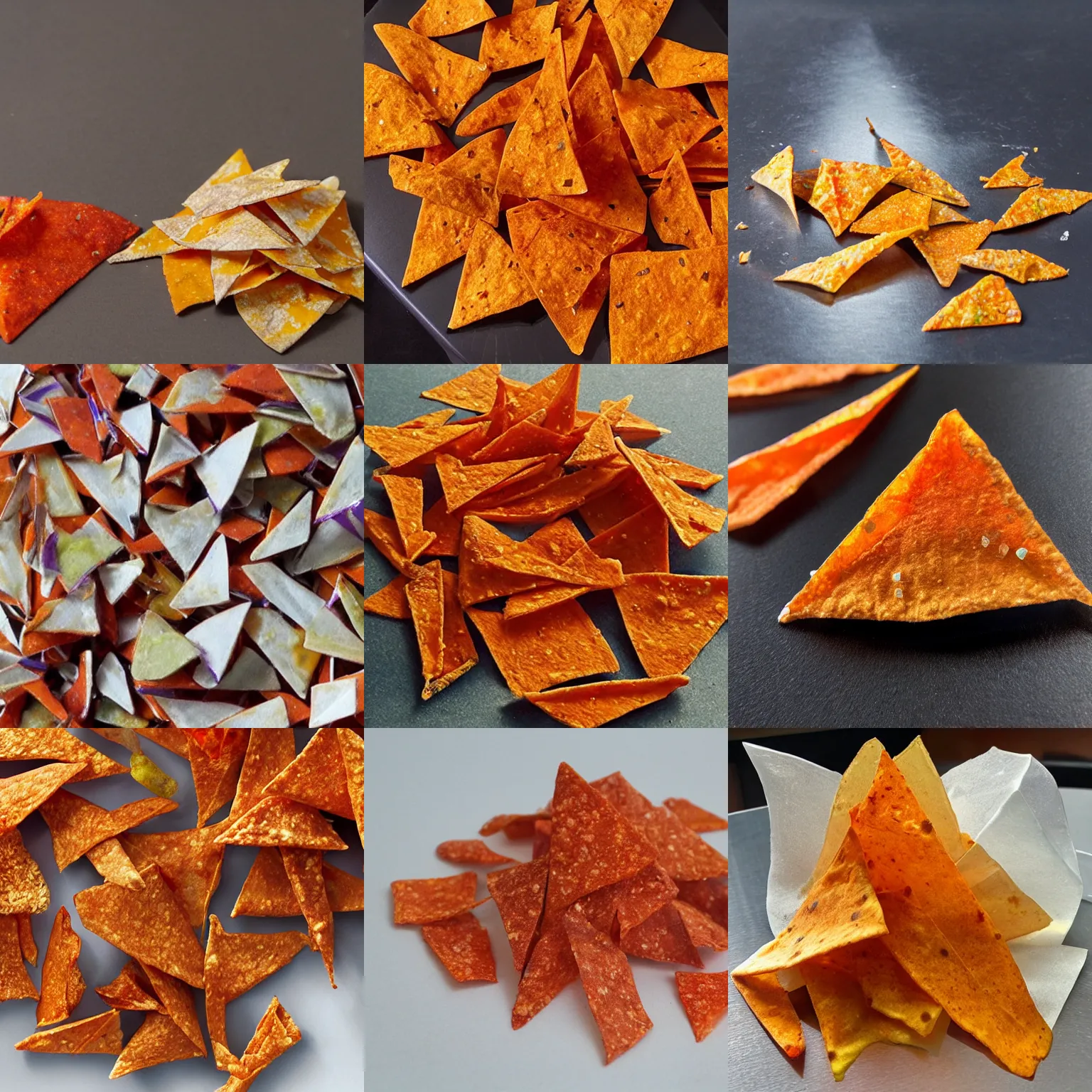 Prompt: new doritos flavor - glass shards