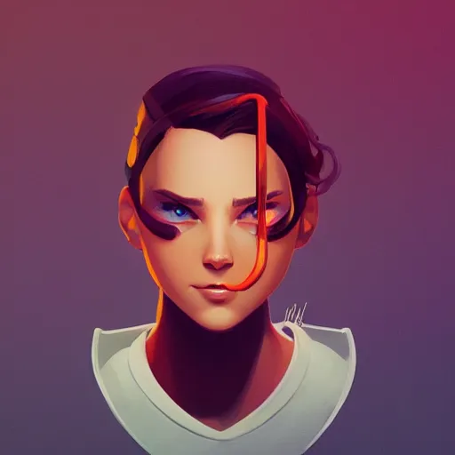 Image similar to face icon stylized minimalist atari, loftis, cory behance hd by jesper ejsing, by rhads, makoto shinkai and lois van baarle, ilya kuvshinov, rossdraws global illumination