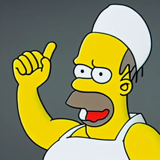 Image similar to Homer Simpson clay model reacts to receiving cryptocurrency, 3d, unreal engine 5