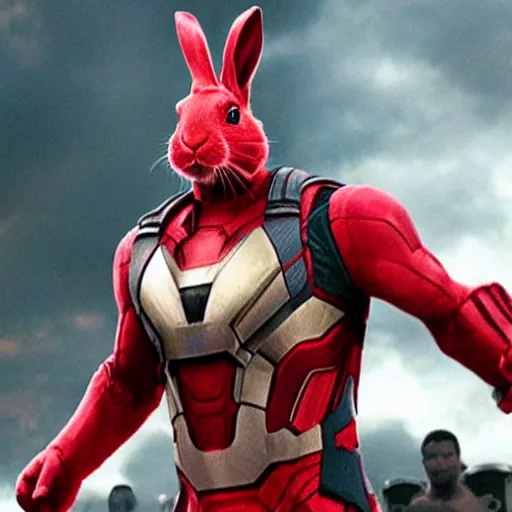 Image similar to a rabbit in the movie Avengers