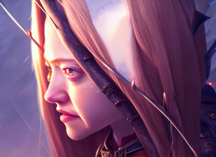 Prompt: a film still portrait of amanda seyfried elven archer, finely detailed features, closeup of face, cinematic lighting, perfect art, night cyberpunk city, intricate, anime, gapmoe grimdark, artstation, trending on pixiv fanbox, painted by greg rutkowski makoto shinkai takashi takeuchi studio ghibli, akihiko yoshida, 4 k