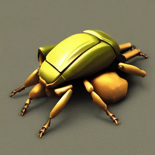 Prompt: hercules beetle mount, low poly psx graphics, fantasy mmorpg