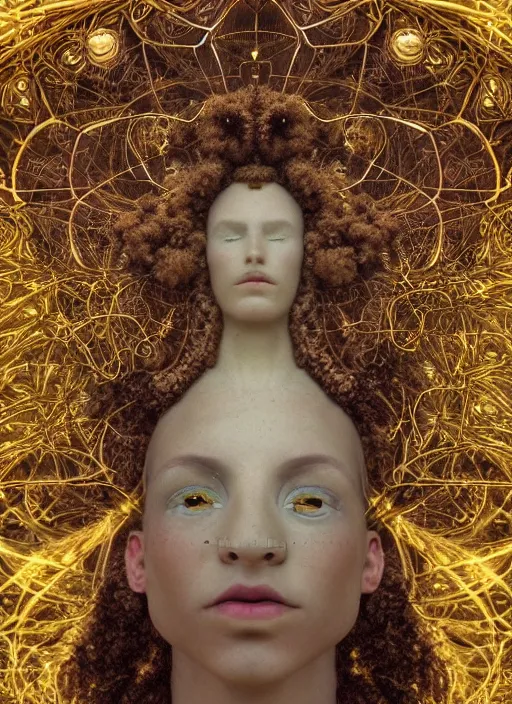 Prompt: highly detailed surreal vfx afro avante garde portrait of a 3 d light temple, polyphonic bio - communications, arcane ritual, entangled vibrating, electricity, ultra detailed, ornate, hyperrealistic, octane render, chiaroscuro, inspired by james jean, android jones, william morris, johannen voss, alphonse mucha, frostbite 3 engine