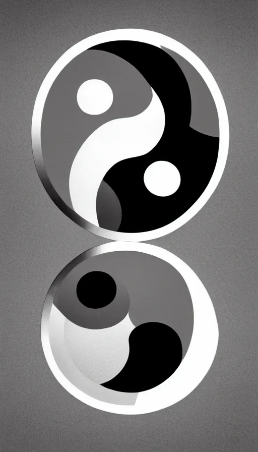 Image similar to Abstract representation of ying Yang concept, by David Eichenberg