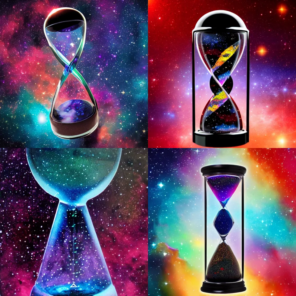 Prompt: cosmic nebula hourglass