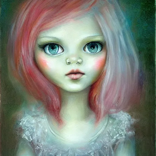 Prompt: painting by nicoletta ceccoli, 2012