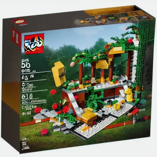 Image similar to lego set for the garden of eden story, product photography, 50mm, studio lighting