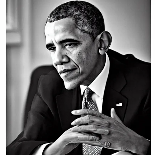 Image similar to artful photographic portrait of barack obama