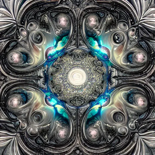 Prompt: a beautiful stone carving of an intricate psychedelic cathedral populated by mandelbrot fractals by android jones, carved soap, unreal engine, volumetric lighting, dynamic lighting, bright, dramatic lighting, high contrast, neon glow, carved marble, opalescent, sacred geometry, religious, angelic, catholicpunk, stark, trending on artstation