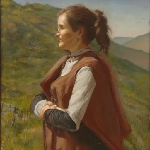 Image similar to unknown woman in the hills