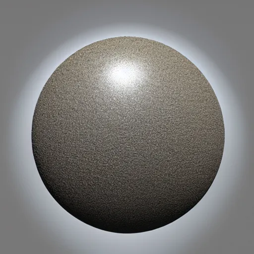 Image similar to A sphere made of sand levitating on water, highly detailed and photorealistic