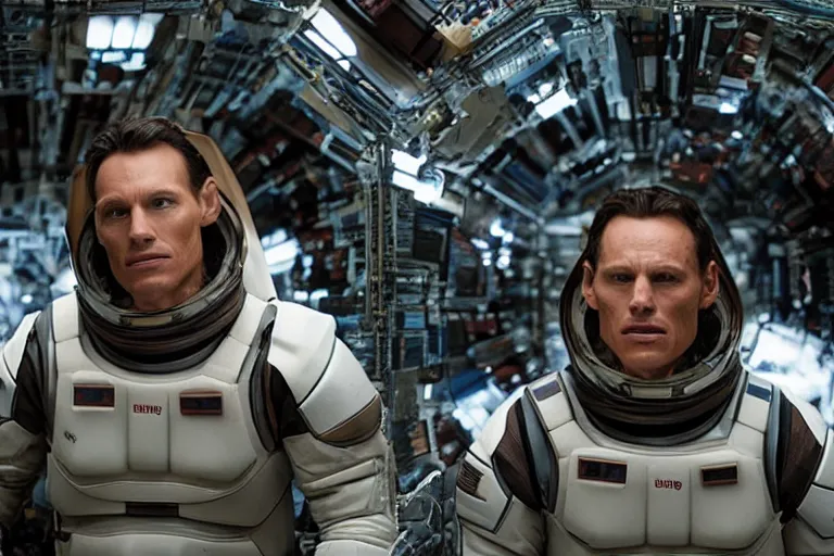 Image similar to scene of the movie interstellar with sausage polymorphe instead of humans