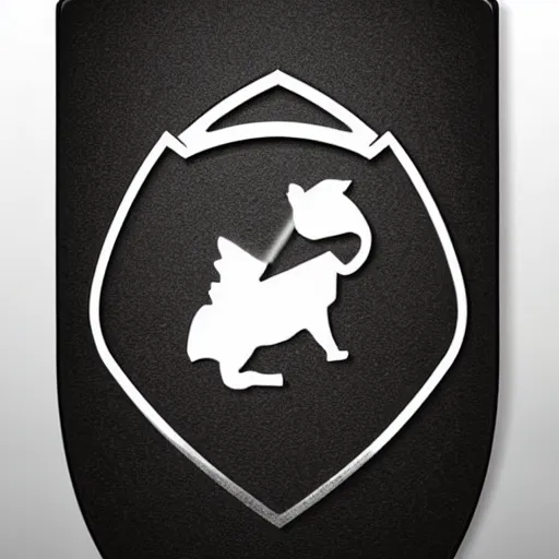 Image similar to magnet on a shield, smooth, digital art