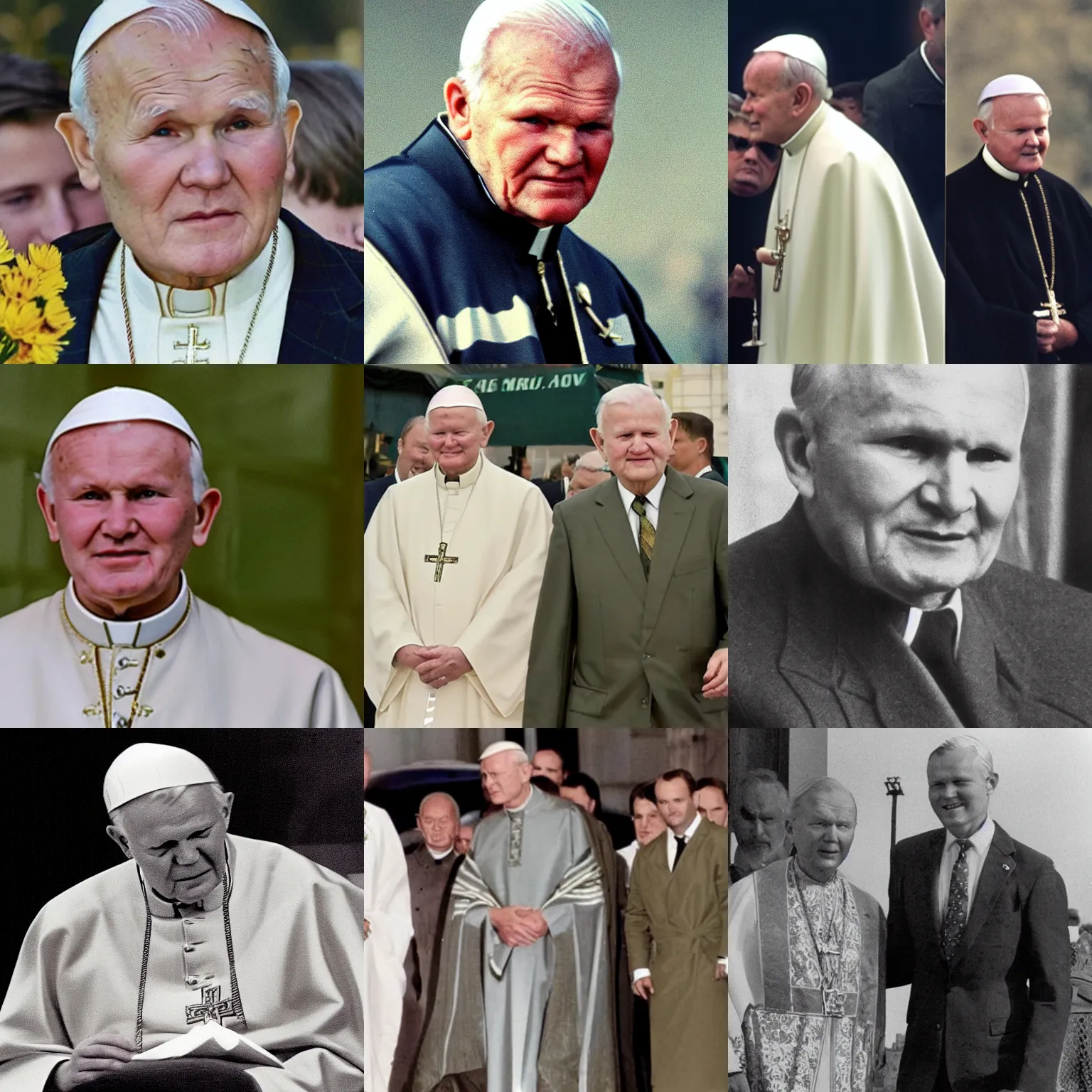 Prompt: Gigachad John Paul II