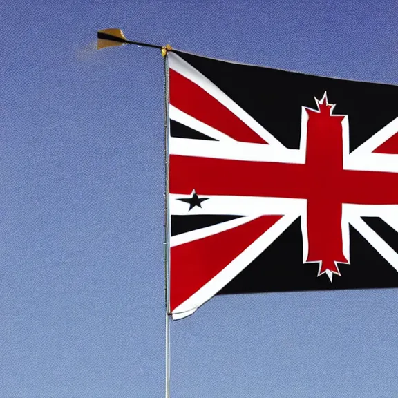 Image similar to the new flag of new zealand being flown, national contest winner, with no references to the commonwealth