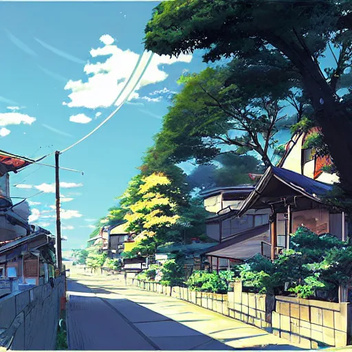 Prompt: The Administrative District, Setagaya, Anime concept art by Makoto Shinkai