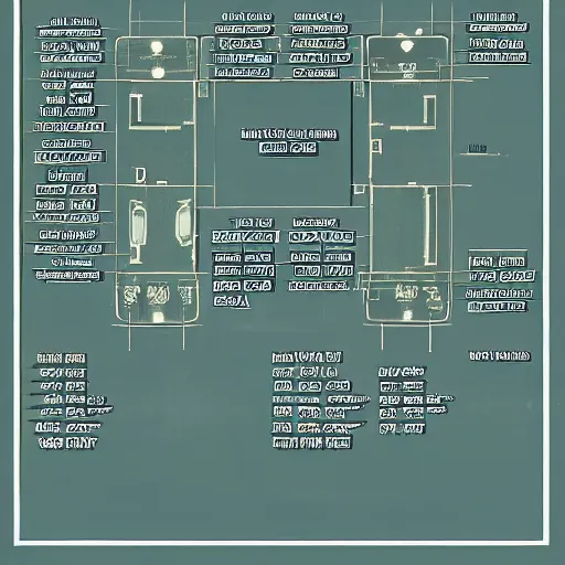 Image similar to detailed intricate blueprint of web - site