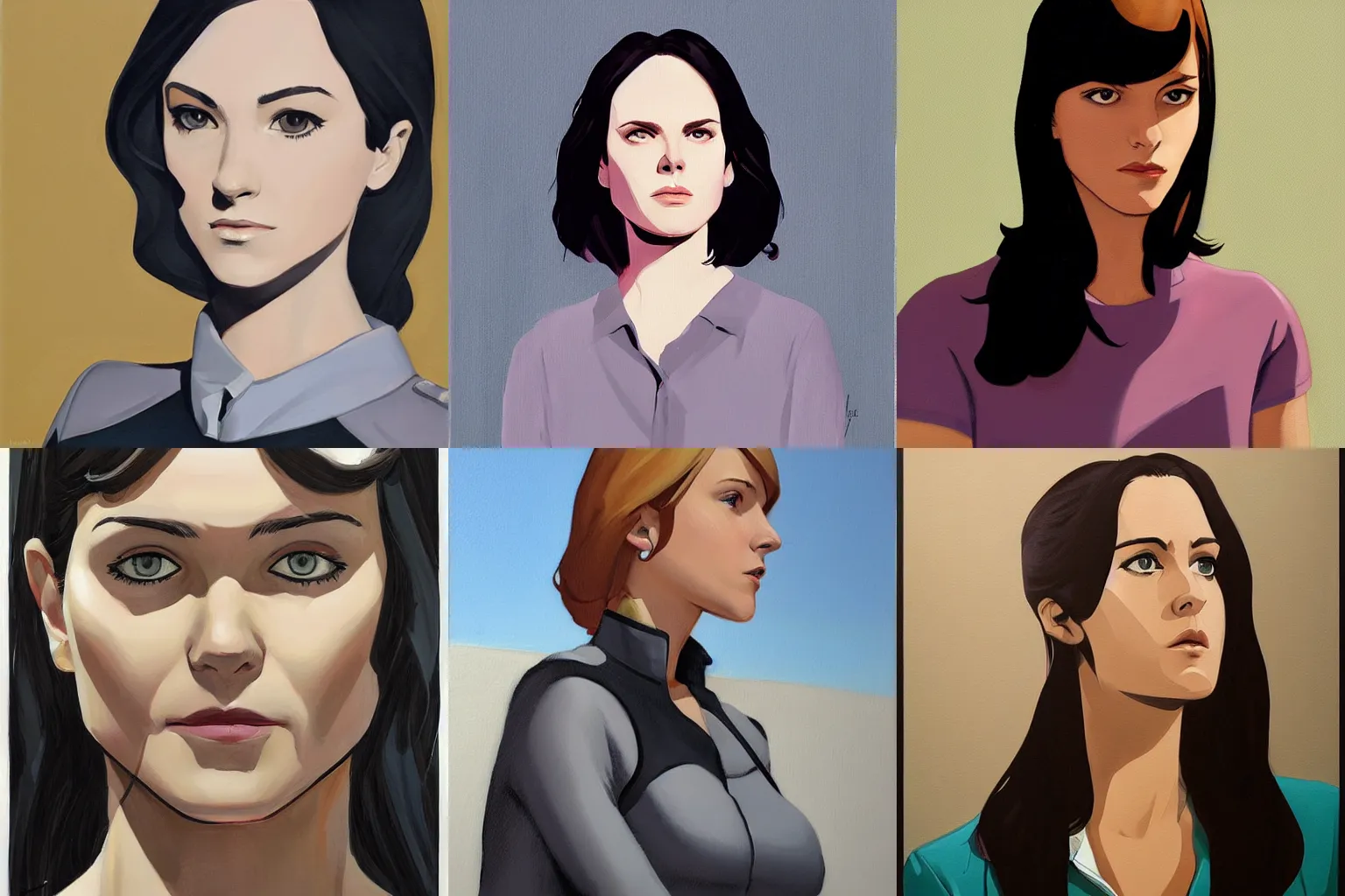 Prompt: a gallery painting of a heroine by Phil noto in the style of Phil noto