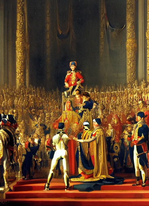 Image similar to the coronation of napoleon painting