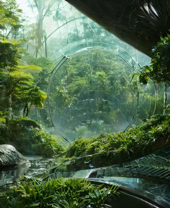 Prompt: intricate transparent clear see - through image of forge, lush botany, futuristic environment, ultra realistic, concept art, psychedelic, photorealistic, octane render, 8 k, unreal engine. art by nori inoguchi and sam kaplan and zachary goulko and christopher marley