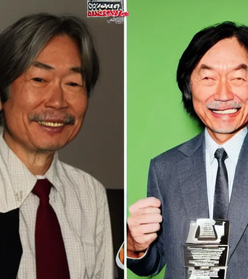 Image similar to shigeru miyamoto as an old man, portrait, photo, award winning