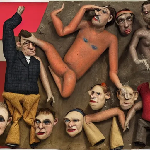 Prompt: critical race theory claymation by otto dix, hyperrealistic, masterpiece, aesthetic