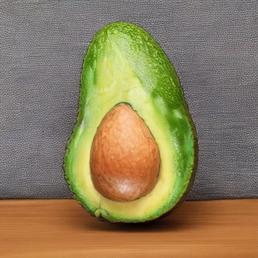 Image similar to an avocado armchairm