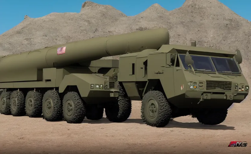 Image similar to himars launcher in the style of pixar's cars