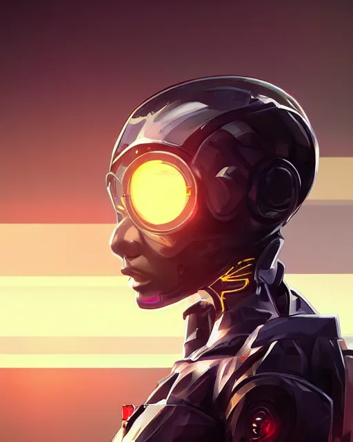 Prompt: a sun in a futuristic suit, cyberpunk art by adam manyoki, cgsociety, funk art, sci - fi, synthwave, ilya kuvshinov