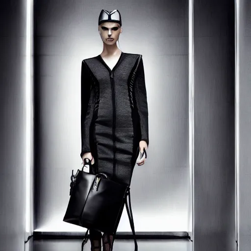 Image similar to giger hugo boss high fashion