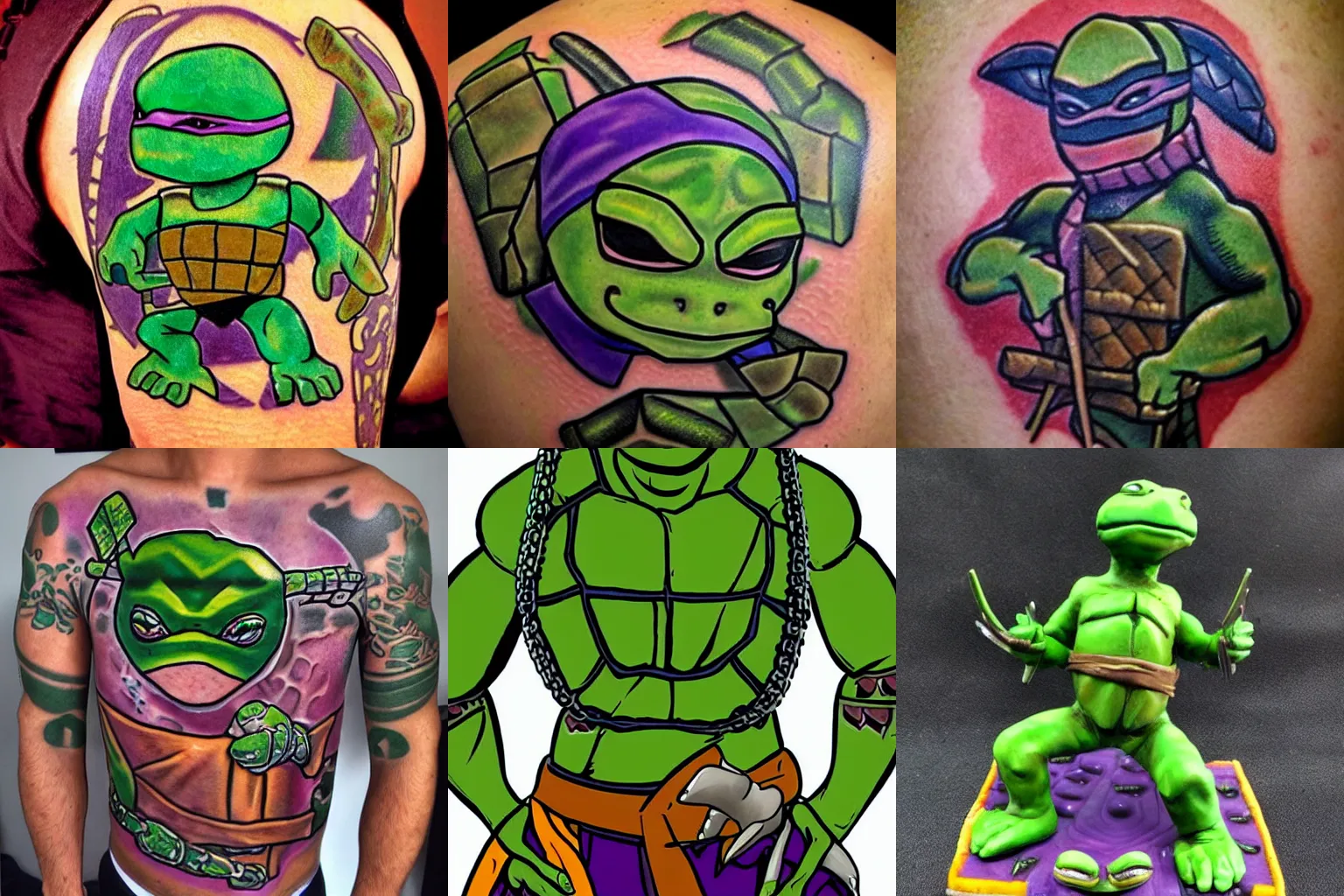 90s Mikey Tattoo I had done this week. The pizza slice is the logo from my  TMNT pizza cook book. : r/TMNT