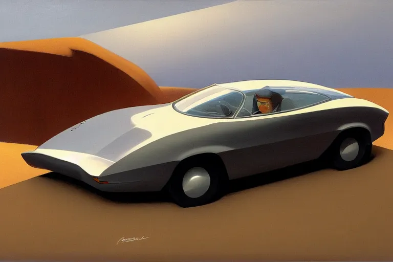 Image similar to car on white background, Ralph McQuarrie