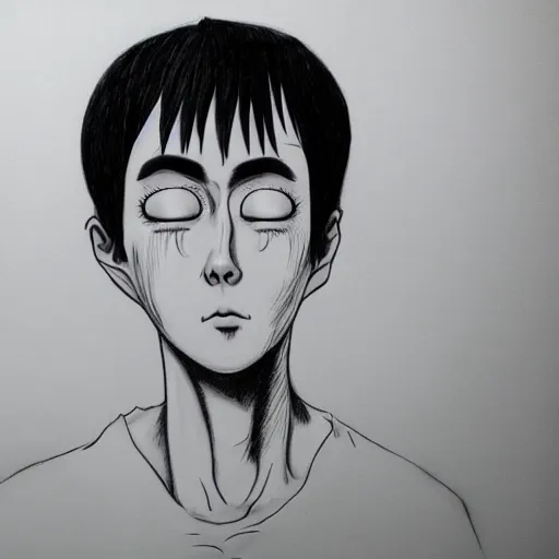 Prompt: the most disturbed and detailed drawing by junji ito, 4 k