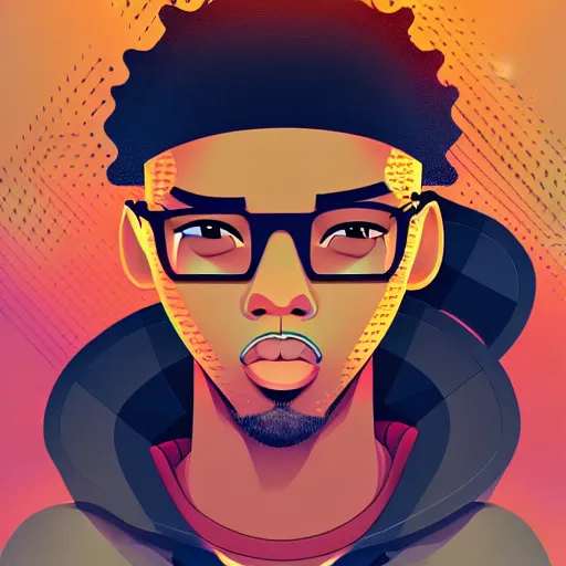 Image similar to 2 d character design, male rapper, vector art, digital art, portrait, 4 k, 8 k, sharp focus, smooth, illustration, concept art, music artist