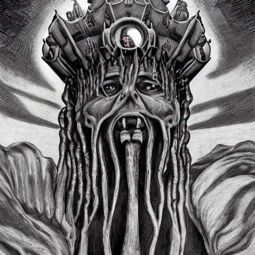 Image similar to dread king by chelsea bonestell