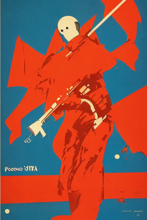 Image similar to soviet poster