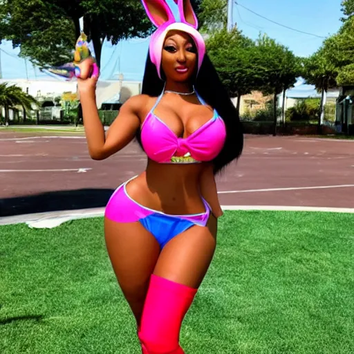 Image similar to megan thee stallion as lola bunny