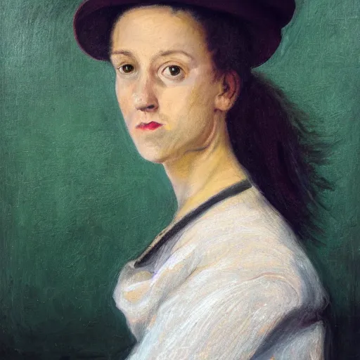 Image similar to portrait of a woman, her name is frederique