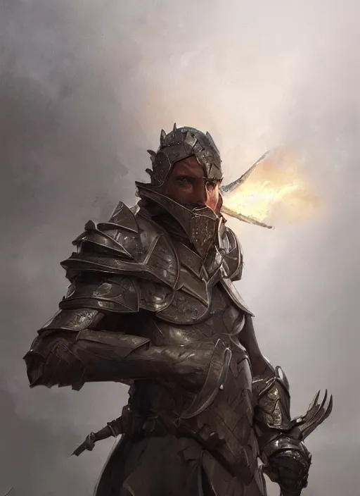 Prompt: portrait of a draconic knight, holding a claymore, victorian, concept art, detailed face, fantasy, close up face, highly detailed, cinematic lighting, digital art painting by greg rutkowski